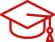 Mortarboard icon red